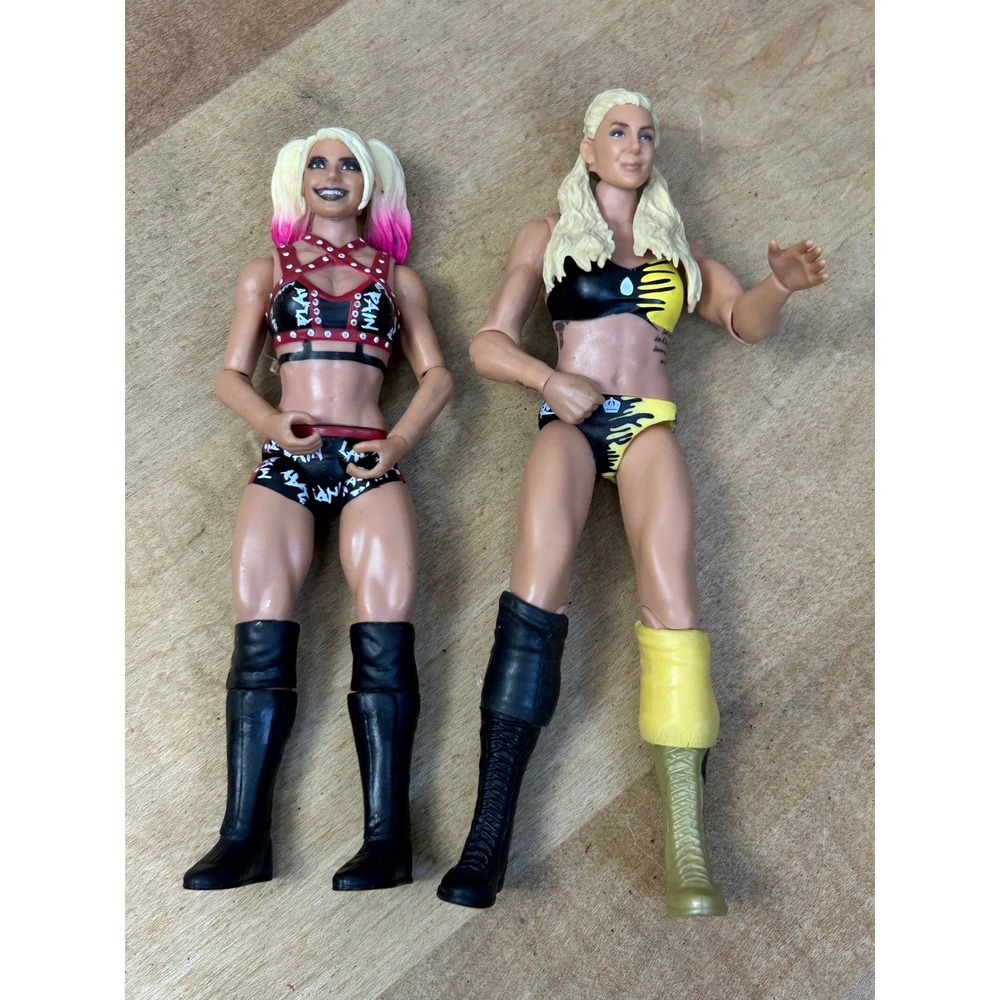 Mattel WWE Action Figure Lot Female 6" Multi Alexa Bliss Charlotte Flair Diva